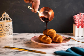 Set of 3 Solid Copper Melting and Serving Pot (3 x 150 ml) | Handmade Hammered 100% Solid Copper Pots Set by ALFIQ - Alfiq's Store