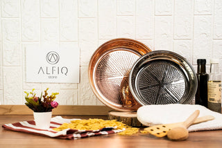 Solid Copper Colander 12" | Handmade Copper Kitchen Utensil - Alfiq's Store