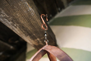 Solid Copper Wind Spinner with Hanger | Copper Garden Decor | Handmade Infinity Symbol Sculpture| 100% Solid Copper - Alfiq's Store