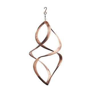 Solid Copper Wind Spinner with Hanger | Copper Garden Decor | Handmade Infinity Symbol Sculpture| 100% Solid Copper - Alfiq's Store