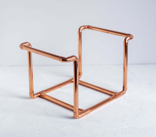 Industrial Copper Vinyl Record Holder