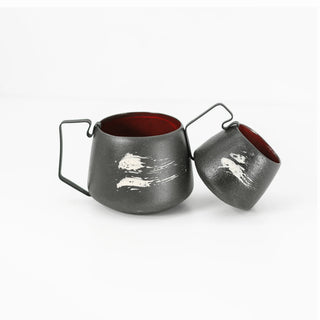 Hic Ceramics Medium Stoneware Cup with Removable Stainless Steel Handle