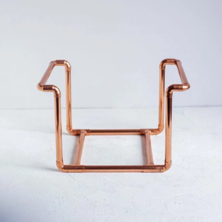 Industrial Copper Vinyl Record Holder