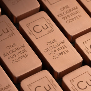 5 x 1kg (11 lb Total) Solid Copper Bars – 99.9% Fine Copper, Quality Certified