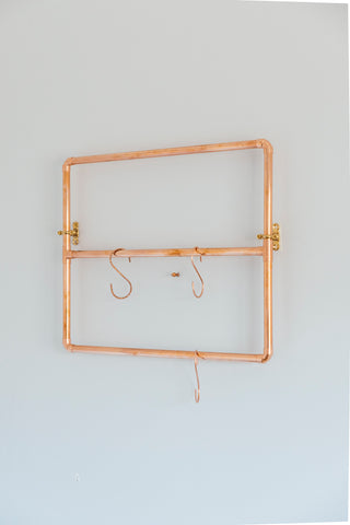 Set of Six Copper S-Hook – Elegant Hanging Organizer