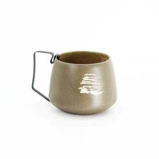 Hic Ceramics Medium Stoneware Cup with Removable Stainless Steel Handle