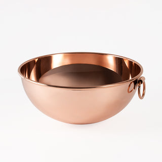 Handmade Copper Salad Bowl, 100% Solid Hammered Copper Serving Bowl