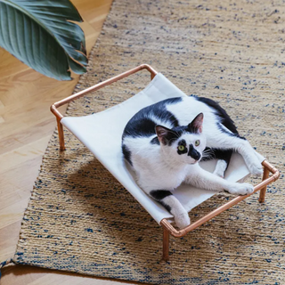 Handmade Copper Cat Hammock Bed – Modern Minimalist Pet Lounger