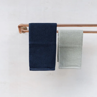 Handcrafted Copper Double Towel Rack | Handmade Copper Towel Bar for Bathroom and Kitchen 500 mm x 100 mm
