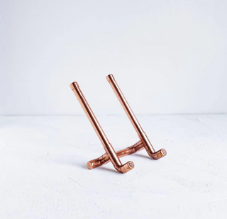 Handcrafted Copper Display Stand & Decorative Mirror Holder 180 mm x 180 mm