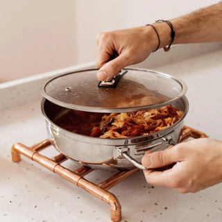 Handcrafted Copper Trivet – Elegant Heat-Resistant Stand For Pots & Pans 200 mm x 150 mm