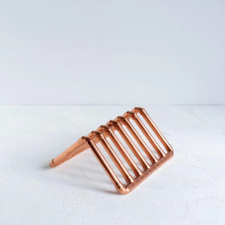 Handcrafted Copper Vinyl Record Stand - Stylish Minimalist LP Holder