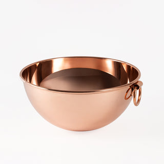 Handmade Copper Salad Bowl, 100% Solid Hammered Copper Serving Bowl