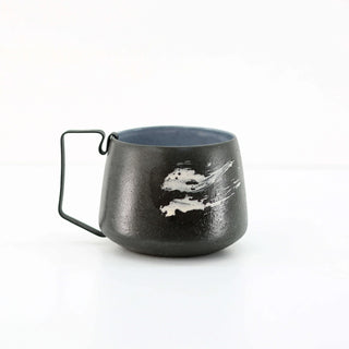 Hic Ceramics Medium Stoneware Cup with Removable Stainless Steel Handle