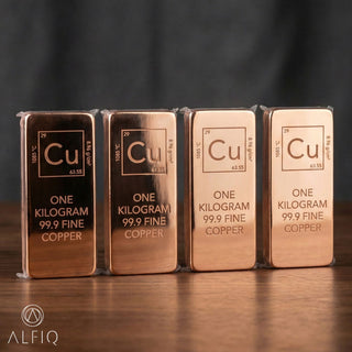 2 x 1 Kg 99.9% Pure Copper Bars – Solid Fine Copper Bar Set