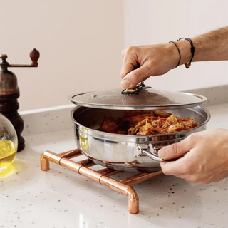 Handcrafted Copper Trivet – Elegant Heat-Resistant Stand For Pots & Pans 200 mm x 150 mm