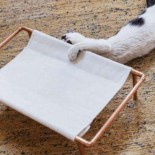 Handmade Copper Cat Hammock Bed – Modern Minimalist Pet Lounger