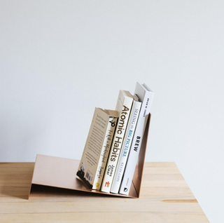 Handcrafted Copper Book & Vinyl Record Stand - Handmade Copper Home Decor