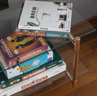 Handcrafted Copper TV Stand with Storage | Modern Industrial Copper Entertainment Unit