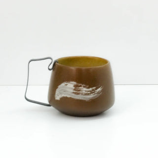 Hic Ceramics Medium Stoneware Cup with Removable Stainless Steel Handle