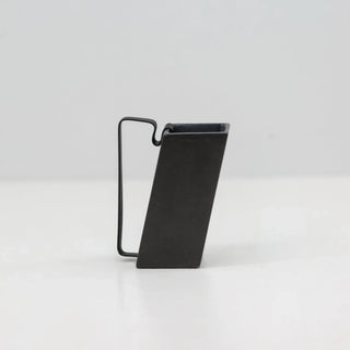 Hic Ceramics Rectangular Small Stoneware Mug with Removable Stainless Steel Handle