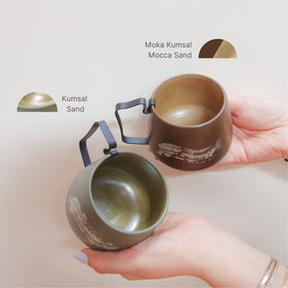 Hic Ceramics Medium Stoneware Cup with Removable Stainless Steel Handle