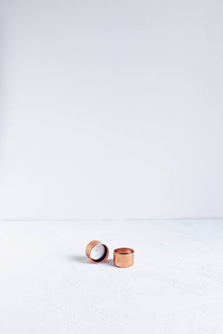 Handcrafted Copper Tealight Candle Holders – Set of 3