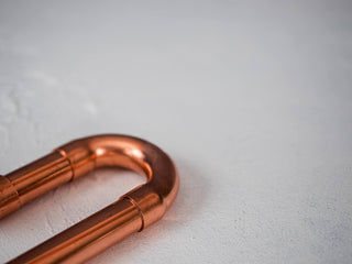 Industrial Copper Single Candle Holder