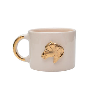 Gallant Rider Valentine’S Day Mug – Handmade Ceramic With Horse Design