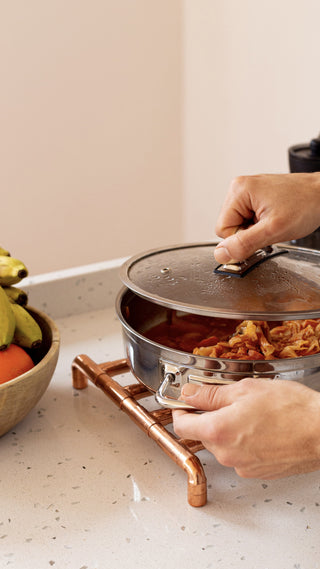 Industrial Copper Double Trivet