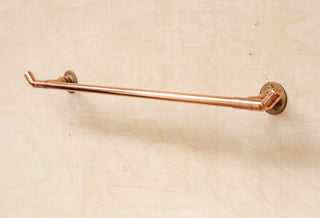 Industrial Copper Towel Bar