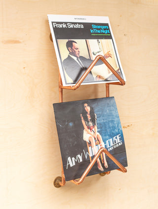 Industrial Copper Wall-Mounted Record Holder