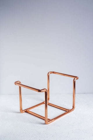 Industrial Copper Vinyl Record Holder