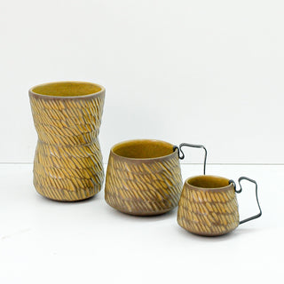 Hic Ceramics Cup Set Recif — Handcrafted Stoneware Trio