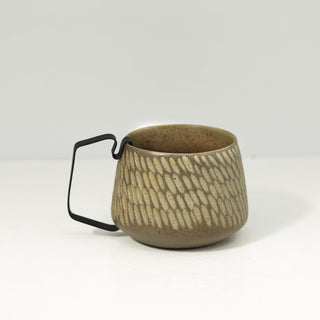 Hic Ceramics Medium Cup Recif — Handcrafted Stoneware Cup with Removable Handle