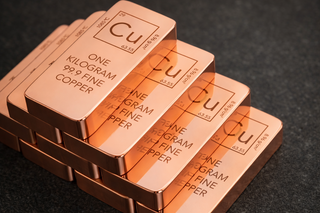 4 x 1 Kg 99.9% Pure Copper Bars - Solid Fine Copper Bar Set