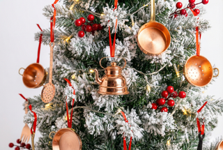 Set of 9 Hadnmade Copper Miniature Kitchen Utensils Set – Collectible Decor & Xmas Tree Festive Ornaments