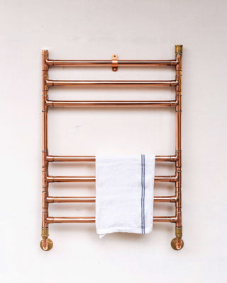 Industrial Copper Heated Towel Rail