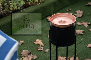 Handmade Solid Copper Bird Bath Bowl | Hammered 100% Pure Copper Bird Feeder | Copper Yard Art Ornament 10" x 10" - Alfiq's Store