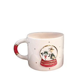 Handmade New Year Ceramic Mug With Gold Detailing & Festive Design - Alfiq's Store