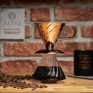 Handmade Copper Coffee Dripper – Artisan Pour - Over Brewing Tool - Alfiq's Store