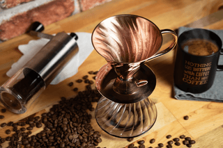 Handmade Copper Coffee Dripper – Artisan Pour - Over Brewing Tool - Alfiq's Store