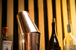 Handmade Copper Cocktail Set – Shaker, Shot Glasses, Spoon & Pick - Alfiq's Store