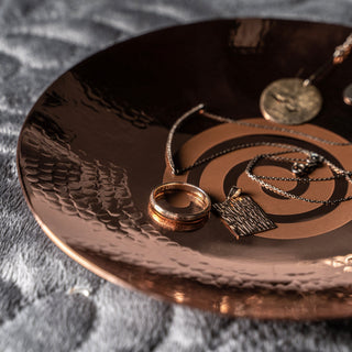 Hand - Hammered Copper Zodiac Plate – Astrology - Inspired Jewelry & Incense Dish - Alfiq's Store