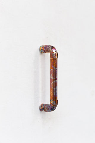 Rainbow Patina Solid Copper Handle