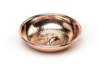 Copper Pet Feeding Bowl Food Container | Handcrafted Stylish 100% Copper Pet Water Bowl 170 mm - Alfiq's Store