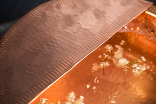 Handmade Solid Copper Foot Bath with Removable Footrest – Luxury Spa & Detox Soaking Basin - Alfiq's Store