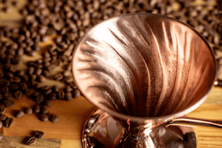 Handmade Copper Coffee Dripper – Artisan Pour - Over Brewing Tool - Alfiq's Store