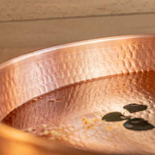 Handmade Matte Copper Pedicure Bowl – Luxurious Foot Soaking Basin for Spa & Home - Alfiq's Store