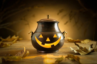 Handmade Dark Copper Pumpkin Decor with Hanger | Decorative Housewarming Copper Ornaments 4" x 4" - Alfiq's Store